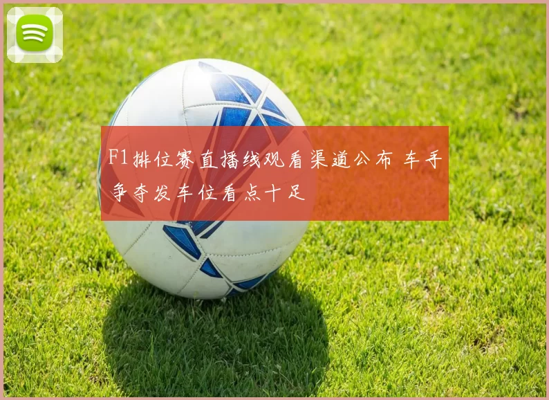 F1排位赛直播线观看渠道公布 车手争夺发车位看点十足